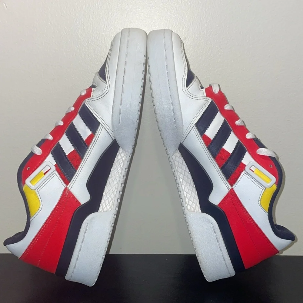 Adidas Low Legend Ink Red. Size 10.5.  Leather.‎ Red, Blue, White, Yellow.